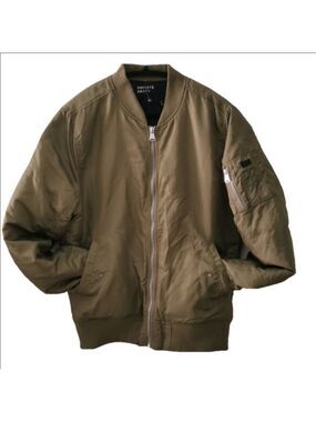 Private Party Unisex  trendy  bomber jacket. "Happy as F**CK. Size large. EUC